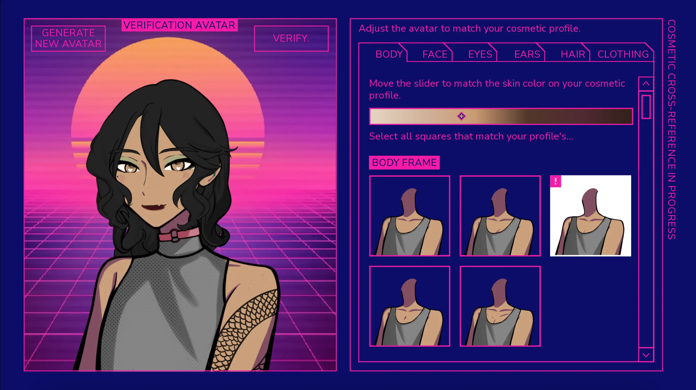 Killer Chat screenshot featuring a character scene